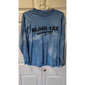 Blink-182 Missionary Impossible 2025 Tour Long Sleeve Shirt XL Blue Tie Dye USA